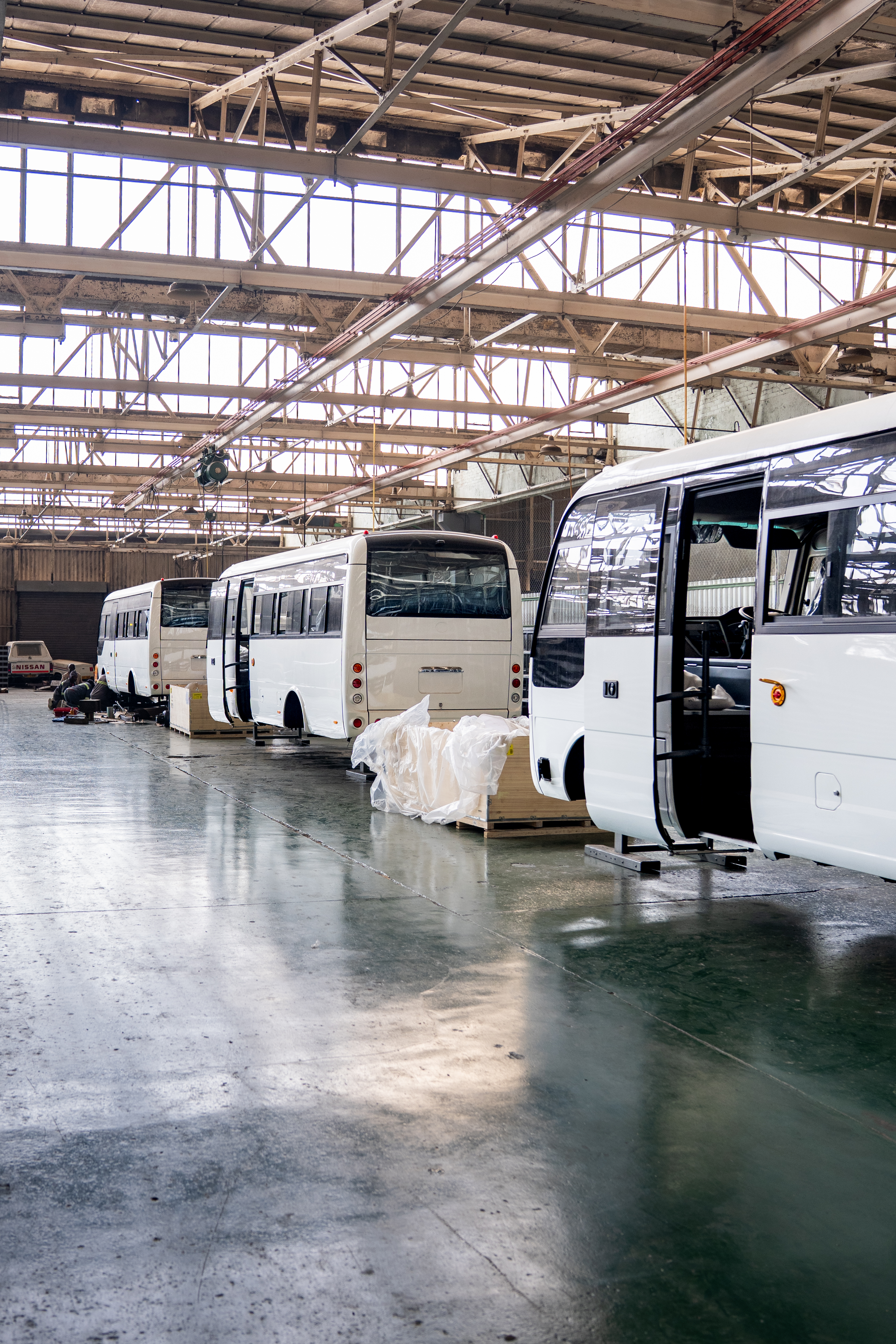 Yutong D7 paint shop at QMM Mutare