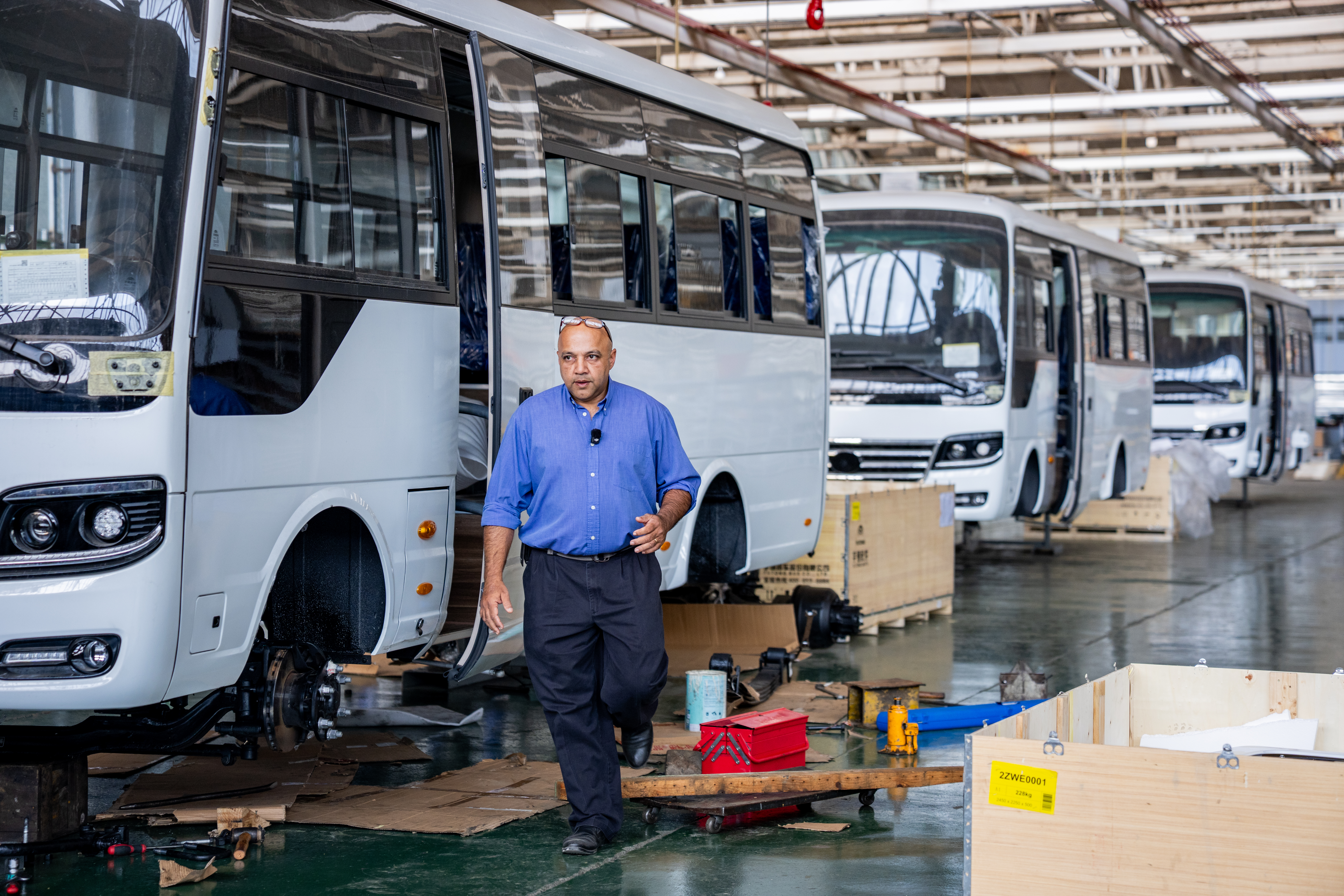 Yutong D7 interior fit-out at QMM Mutare